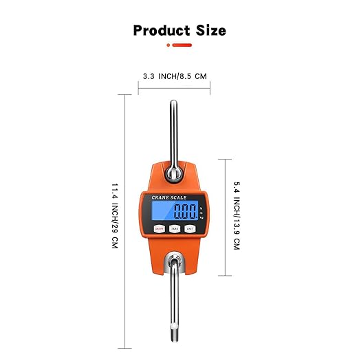 Generic Maximum load capacity of 660 lb patient weight scale for hoyer lifts for home use (Orange)