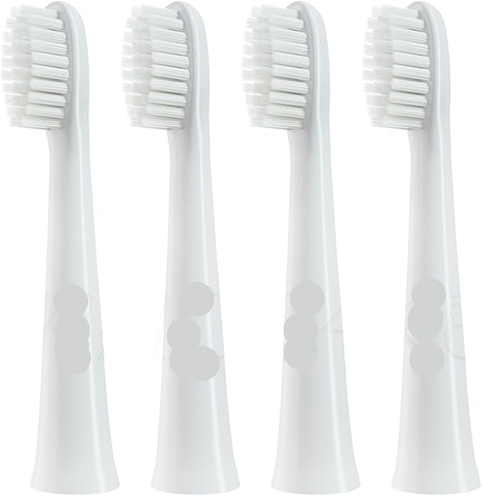 Compatible for DM71/DM81/DM31/DM61/DM711/DM712 Electric Toothbrush Heads(White 4PCS)