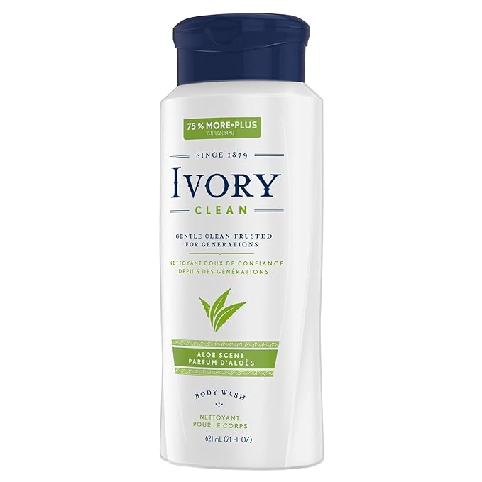 Ivory Scented Body Wash Aloe 21 oz (Pack of 8)
