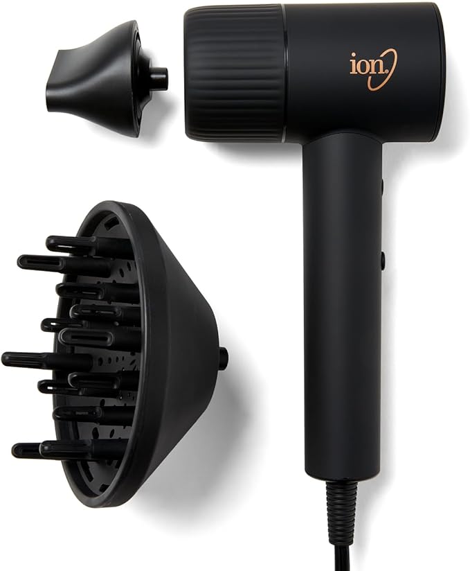 ion Luxe Turbosonic Hair Dryer 2 Heat &amp Speed Settings Supersonic Motor 9 ft Cord 1600W