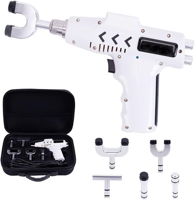 750N Chiropractic Adjusting Tool Instrument Electric Spine Chiropractor Electric Impulse Gun Actuator Massager Professional Massage Equipment for Men Women Adjust Vertebration and Thoracic Scoliosis
