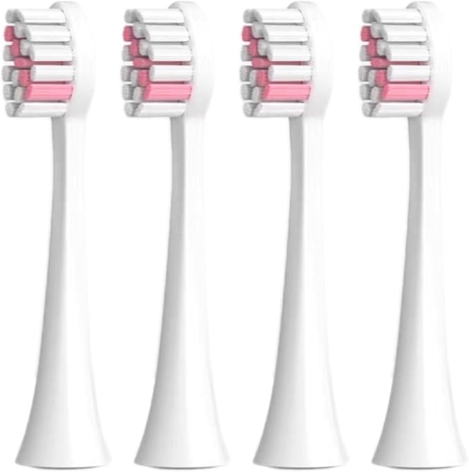Compatible for Seago Electric Toothbrush Replacement Heads SEAGO 2725/S2/S5/SX Handle 4/8/16 Pieces(4Pink)