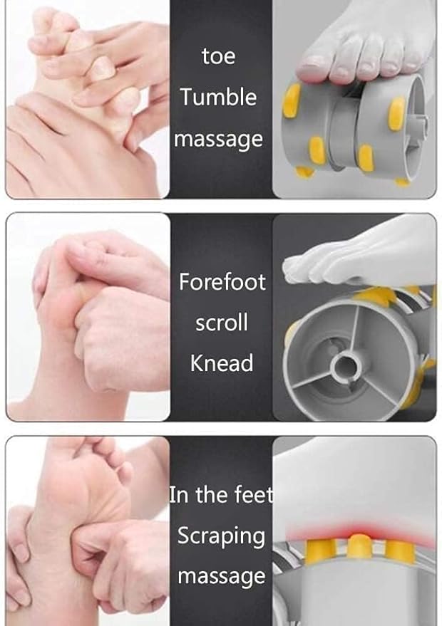 Foot Massager Machine with Heat Shiatsu Deep Tissue Kneading Rolling Massage Air Compression for Plantar Fasciitis Pain Relief Relax for Home or Office Birthday and Christmas Gifts for Women Men