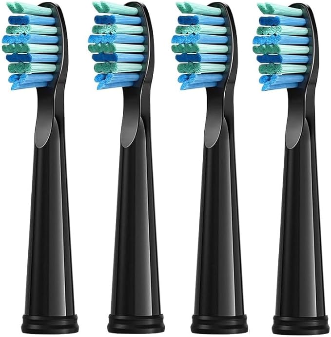 4/8/12/16 Pcs Replacement Brush Heads Compatible with Seago Compatible with Fairywill Electric Toothbrush Head Dupont Bristle Brush Refill Tooth Clean(8 Pcs White)