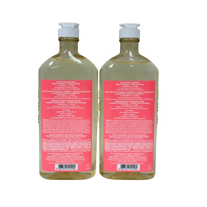 Bath &amp Body Works NEROLI BLOSSOM &amp BERGAMOT Body Wash Gift Set with a Red Bow for Holidays &amp Gifts - Pack of 2