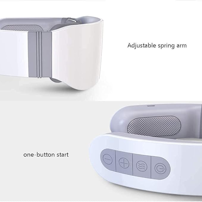 Neck Massagerwith Heat Kneading Massager ShawlElectric Pulse Deep Tissue Neck MassageSuitable for Home OfficeWorkLeisure are Applicable