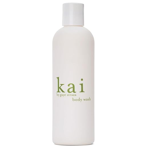 kai Body Wash 8 Fl Oz. foaming body wash with vitamin e extracts of cucumber + comfrey scented with the delicously fresh + clean signature fragrance. vegan cruelty free made in the usa