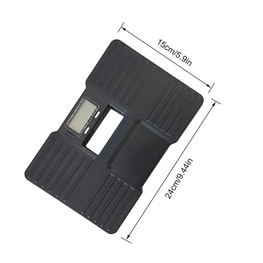Weighing Scale Electronic Bathroom ScaleBalance Personal Digital Body Portable Floor Scale 150Kg Black