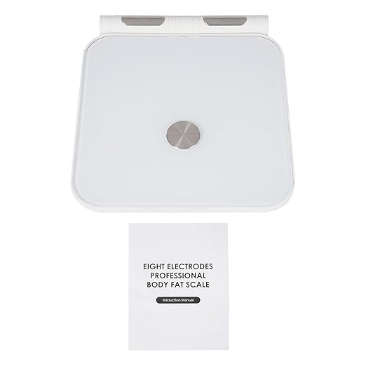 Smart Body Fat Scale 8 Electrode Body Composition Scales for Body Weight Fat Muscle Mass BMI Max. 396lbs Digital Weight Scale with Report Accurate Bathroom Scale for Weight Muscle