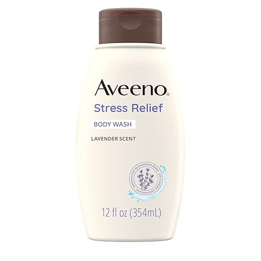 Johnson &amp Johnson 003955 Aveeno Stress Relief Body Wash 12 fl. oz. (Pack of 12)