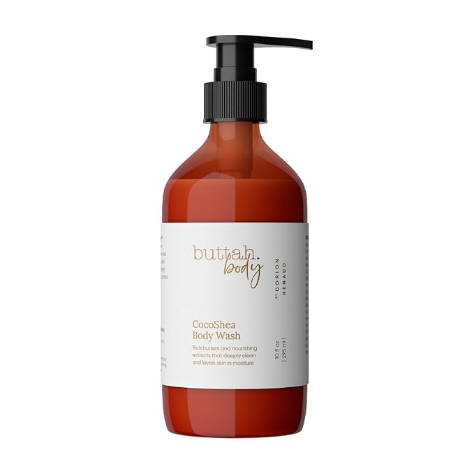 Buttah Skin by Dorion Renaud CocoShea Body Wash 10oz - Nourishing Body Wash for Men &amp Women - African Cocoa Butter Daily Body Wash - Natural Nutrients &amp Vitamins - Black Owned Skincare