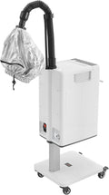 Nano Hair Steamer Machine 6 Modes Multifunctional Hair Dyeing Machine with 4 Wheels and 2 Steamed Hats 500w Hair Color Processor with 33.82 Oz Removable Water Tank Salon Spa Equipment