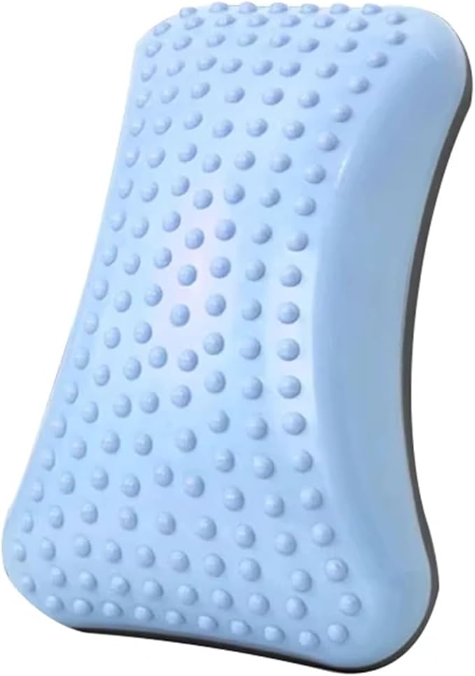 Inflatable Lumbar Back Massage Stretcher with Massage Point 1Pcs(Silver)