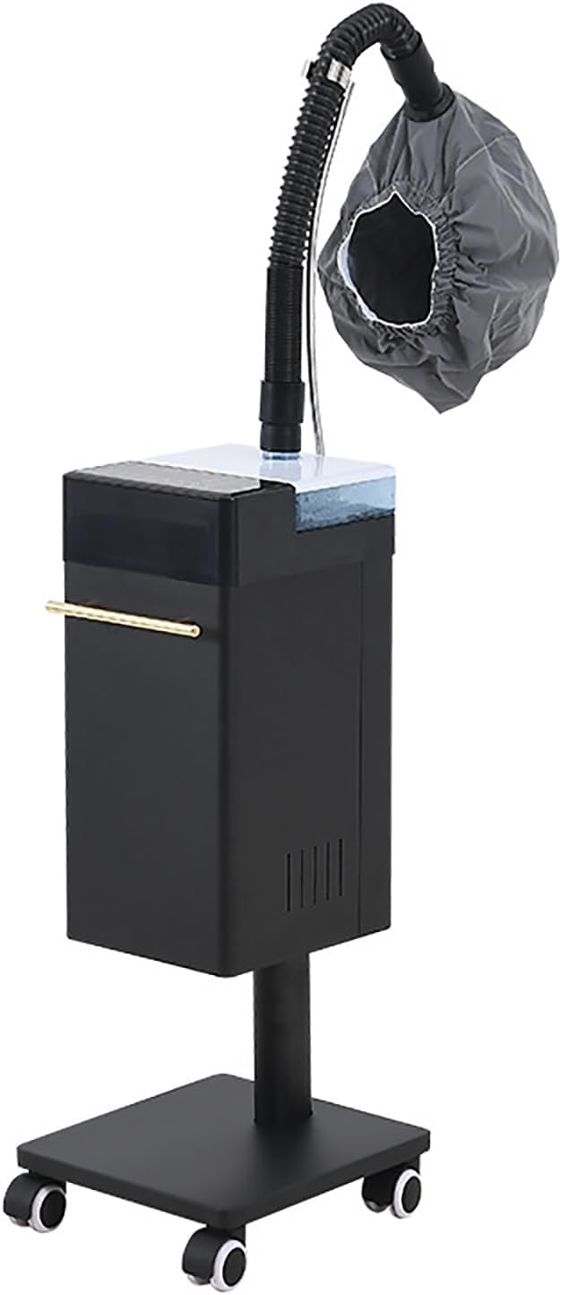 600W Hair Steamer Professional Nano Hair Steamer Anion Hair Color Processor Beauty Salon(Black)
