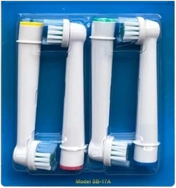 Brush Heads Refill Compatible for O bElectric Toothbrush Heads Replacement for Oral Nozzles D12 Cross(4pcs-EB17)