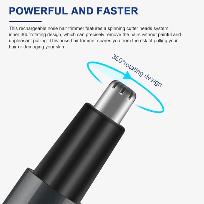 Easy Clean Ear USB Rechargeable Clippers Gift Electric Nose Hair Trimmer Multifunctional Home Sideburns Low Noise
