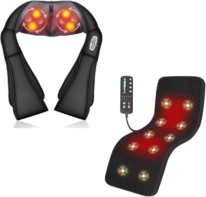 COMFIER Shiatsu Neck and Shoulder Massager &amp Full Body Massage Mat Back Massage Pad