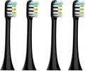 Compatible for SOOCAS Sonic Electric Toothbrush Heads Replacement X1 X3 X3U X5 Teeth Brush(Black 4 pcs)
