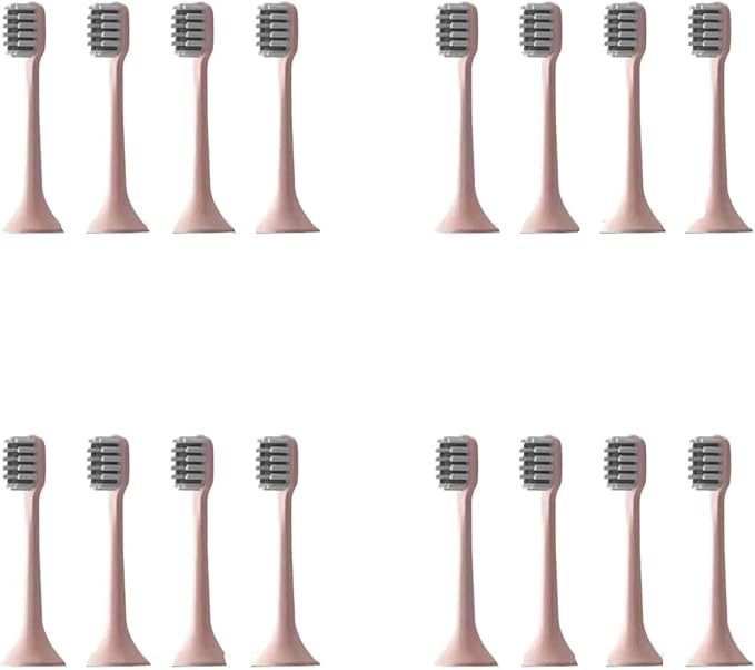16PCSCompatible for L-SET006 A1pro Toothbrush Replacement Head Accessories(16PINK)