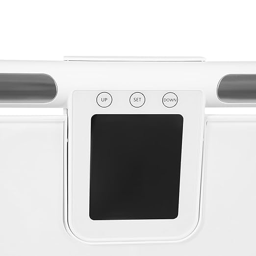 Modern Style 8 Electrode Body Fat Scaleup to 396.83 lbs Multifunctional Weight ScaleIntelligent Electronic Scale (White13.39 * 13.39 * 1.84 in)
