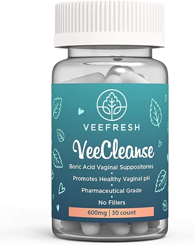 VeeFresh VeeCare Bundle - A Convenient Feminine Care Bundle for Any-Time Freshness &amp Odor Control - VeeCleanse Boric Acid Suppositories + VeeGentle Feminine Wash + VeeWipes ACV for Intimate pH Bal