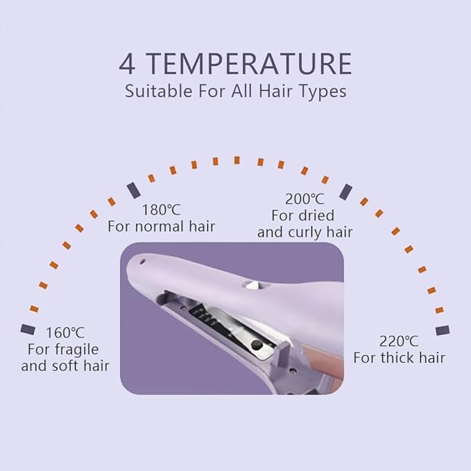 V Shape Curling Iron 32mm Hair Deep Waver Adjustable Temperature Locking Button Hair Curler Ceramic Big Waves Crimper Hair Iron Styling Tool