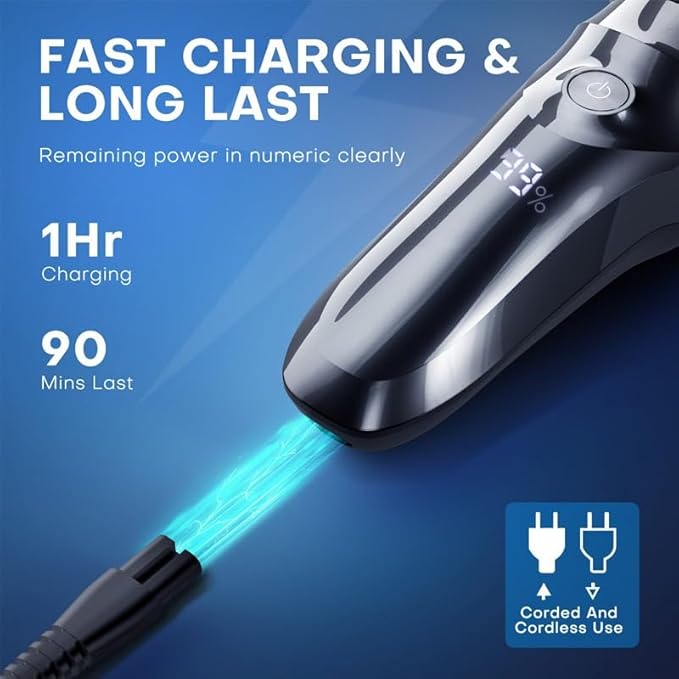 Head Shaver for Men Electric Shaver for Men Rechargeable Shaving Mashine Waterproof Men's Electric Razor Beard Trimmer USB Fast Charge