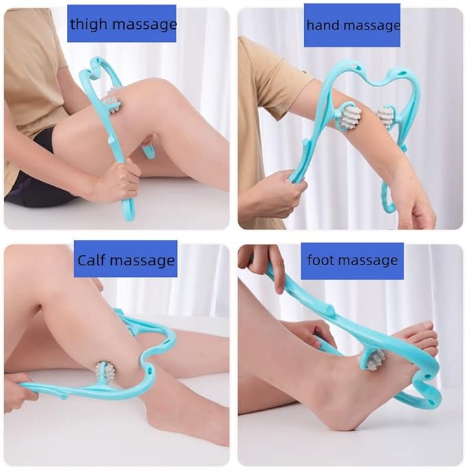 Shoulder Head Massage Neck Massager Clip Artifact Manual Cervical Spine Manual (Blue)