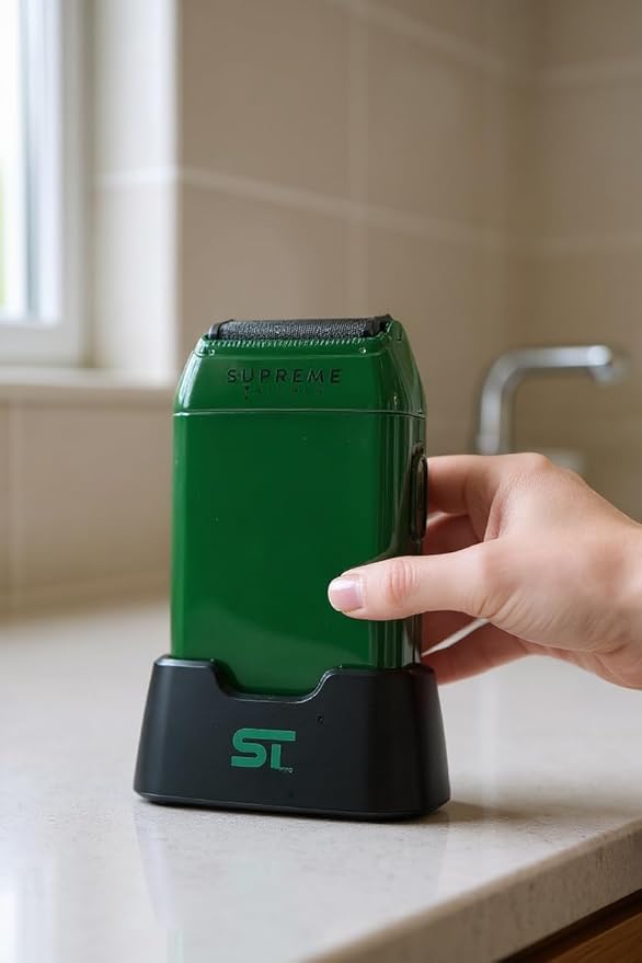 Supreme Trimmer Crunch STF602 – Waterproof Double Foil Shaver for Men | 150 Min Runtime Wet/Dry Cordless &amp Corded Electric Razor | Hypoallergenic Foils for Face Head &amp Stubble