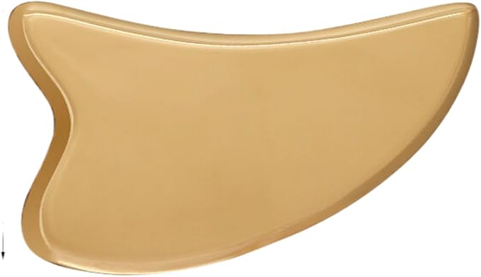 纯黄铜刮痧板 Gua Sha Facial Tools for Face &amp Body正宗面部脸部板经络肩颈按摩 HomeOffice Body Electric Massagers
