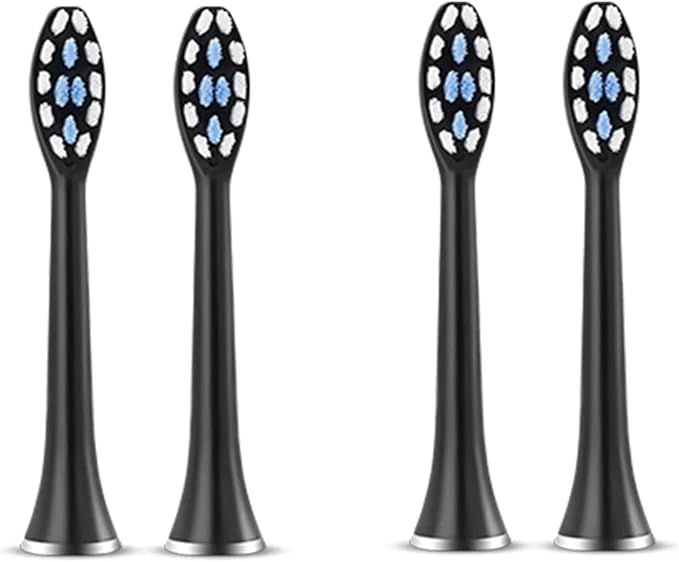 Electric Toothbrush Accessories Replacement Heads(8 White Brush Head)
