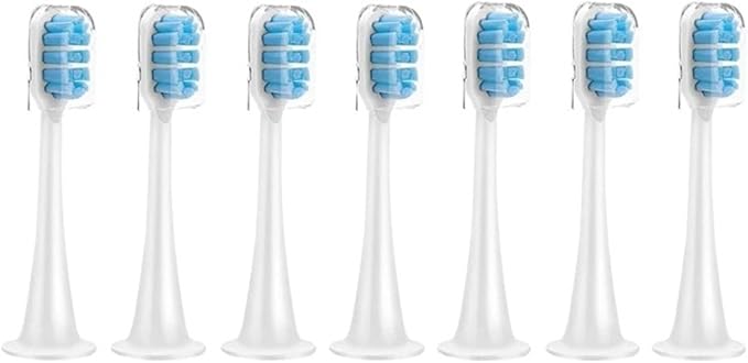Compatible for T300/T500/T700 Replacement Brush Heads with Caps Sealed Package Soft (14pcs)(Blue)