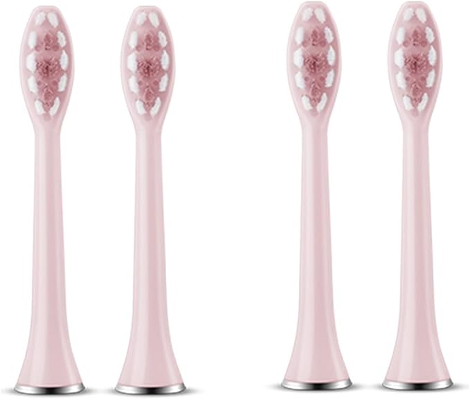 Compatible for SUBORT S7 Brush Heads Electric Toothbrush Replacement(4 White Brush Head)