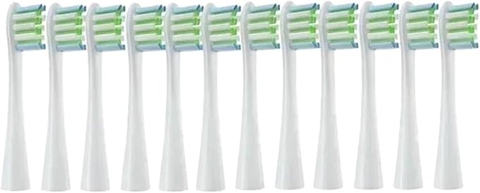 Compatible for Oclean X/X PRO/ Z1/ F1/ One/Air 2 /SE Toothbrush Replacement Brush Heads Soft Bristle Clean Nozzles(12White)