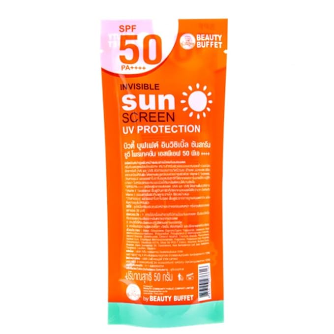 BEAUTY BUFFET INVISIBLE SUNSCREEN UV PROTECTION SPF 50 PA++++ (50 G) 1.76 Ounce (Pack of 1)
