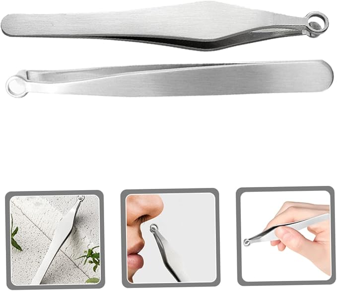 6pcs Stainless Steel Nose Hair Scissors and Tweezers for Safe and Precise Grooming Lightweight and Nose Hair Trimmer Tools for Men and Women