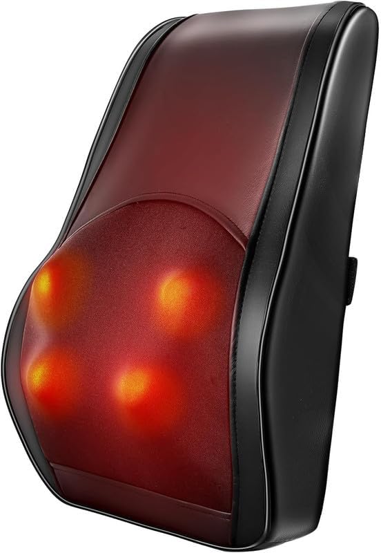 Electric Neck Massager with Heat Shiatsu Back Shoulder Massager 15 * 13 Large Size 3D Kneading 3 Heat Levels Birthday Christmas Gifts for Women Men Mom