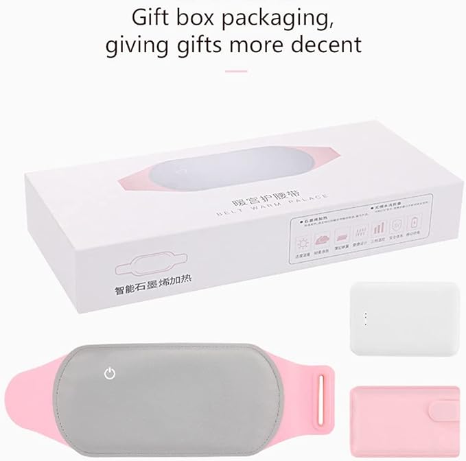 The Rechargeable Warm Palace with hot Water Bottle can Warm The Waist and Stomach Warm The Kidney and Warm The Palace and Relieve The Dysmenorrhea of Girls. (Color : Massage)