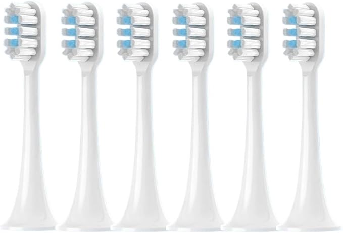 4/8/12/16PCS for T302 Replacement Toothbrush Heads Electric Vacuum Soft Bristle Brush(T302White Blue-30pcs)