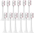 12PCS Replacement Brush HeadsCompatible for XIAOMI MIJIA T300/T500/T700 Sonic Electric Toothbrush Soft Bristle Caps(12Pink)