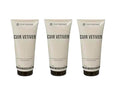 Yves Rocher Cuir Vetiver Men’s Shower Gel &amp Shampoo All-in-One Perfumed Cleansing Gel Long Lasting Fragrance Set of 3 Bottles Luxury Gift Kit - 200 ml/6.7 fl.oz