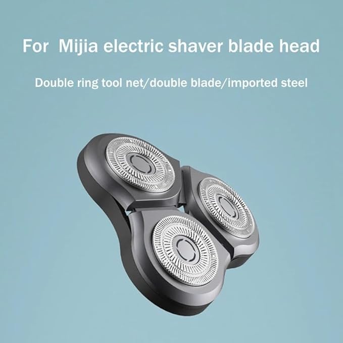 S300 Electric Razor Replacement Cutter Head Parts Fit For Xiaomi Mijia S300 S500 S500C Electric Razor Cutter Head Three Cutter Heads Black