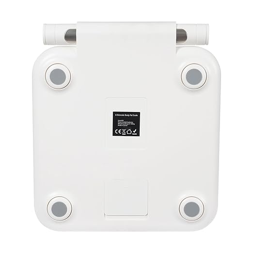 Smart Body Fat Scale 8-Electrode Digital Bathroom Scale with Retractable Handle Measures 25 Body Compositions Including Weight Muscle BMI Bone Mass