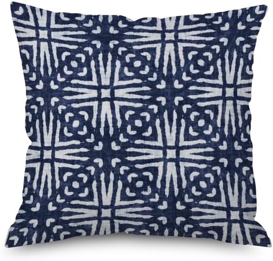 Mymassagepillow- Pressure Activated Massage Pillow for Back Neck Feet &amp More - Stylish &amp Durable Neck and Back Massager &amp Sciatica Pillow - 13in x 13in - Machine Washable Cover (Navy De