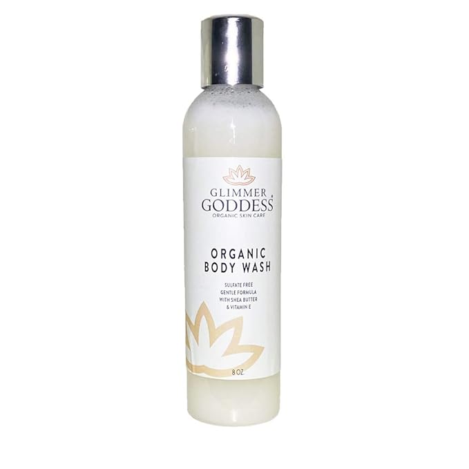 GLIMMER GODDESS Organic Moisturizing Sulfate-Free Body Wash 8 oz