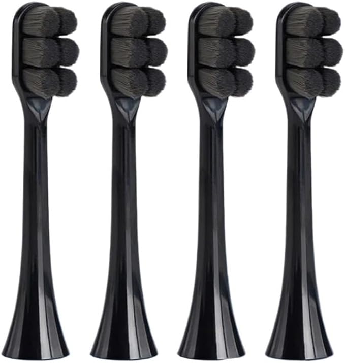 Toothbrush Brush Head Soft Bristle for Phil Soni HX3 HX6 HX9 Series HX3210 3211 6150 6500 6510 6530 9342 6730 9312 9372care IPS(FLP-R2-BK4PCS)