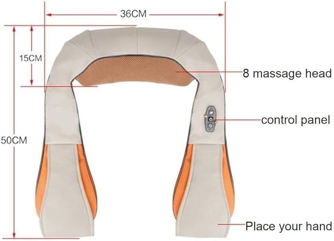 Neck Massager Shiatsu Back Shoulder with Heat Portable Rechargeable Massagers for and Pain Relief Electric Pillow Gift for Women