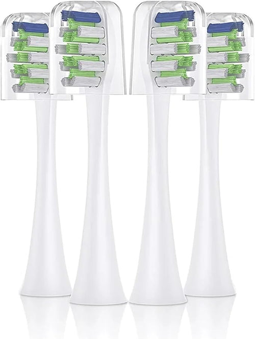 10 Pcs Toothbrushes HeadCompatible for Sarmocare S100 and S700 Electric Toothbrush(4pcs Black)