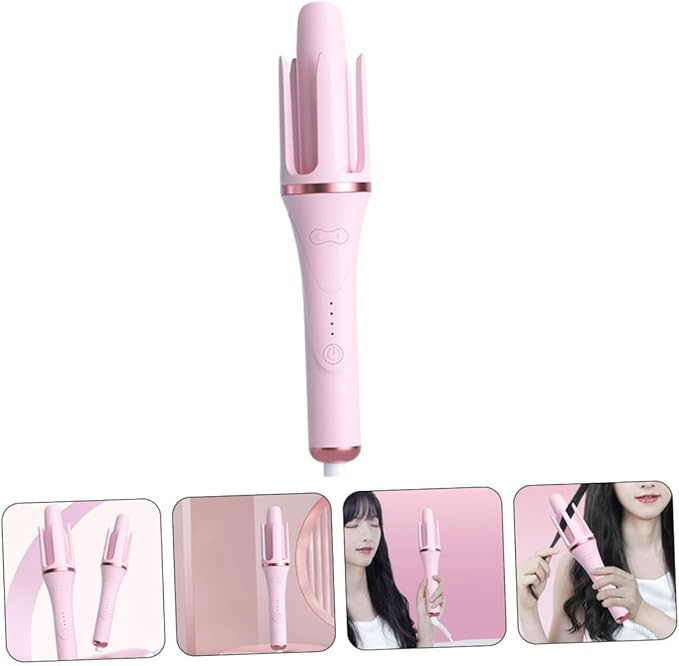4pcs Handheld Automatic Hair Curler Self-Curling Styling Tool Fast Heating Lightweight Design for Effortless Curls for Home Use and Travel