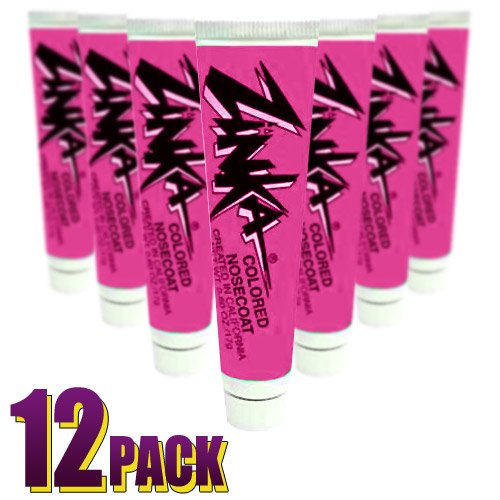 Zinka Colored Sunblock Zinc Waterproof Nosecoat Bundle - Dozen Pack